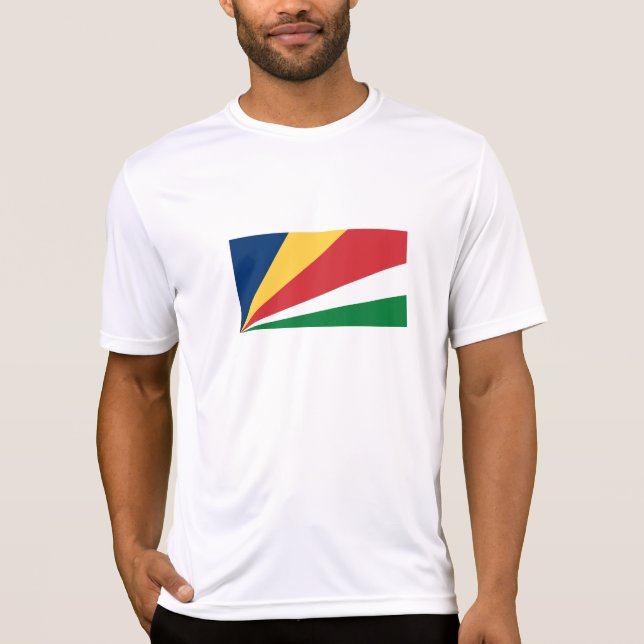 Seychellernas flagga t shirt (Framsida)