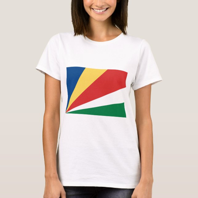 Seychellernas flagga t shirt (Framsida)