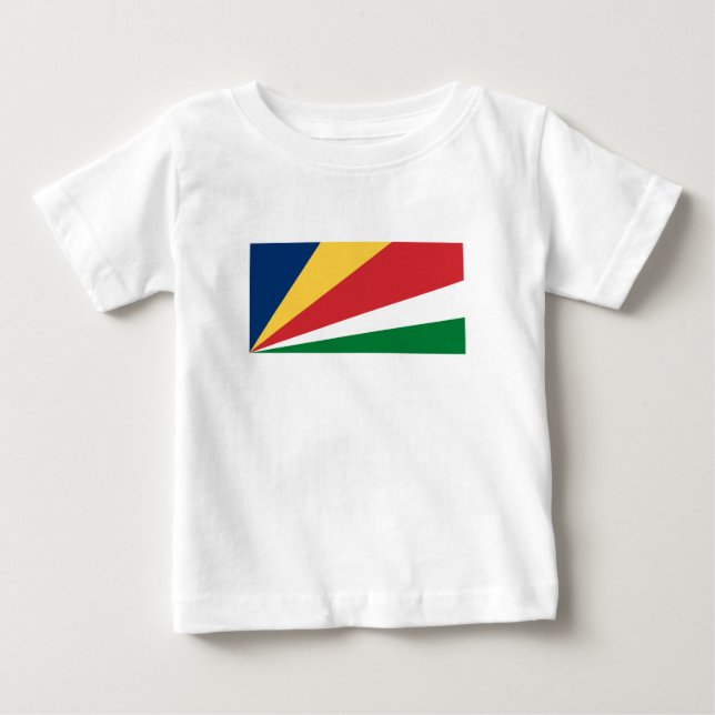 Seychellernas flagga t shirt (Framsida)