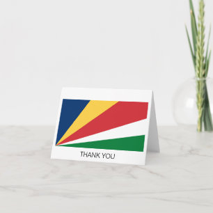 Seychellernas flagga tack kort