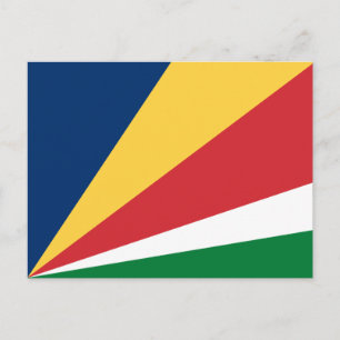 Seychellernas flagga vykort