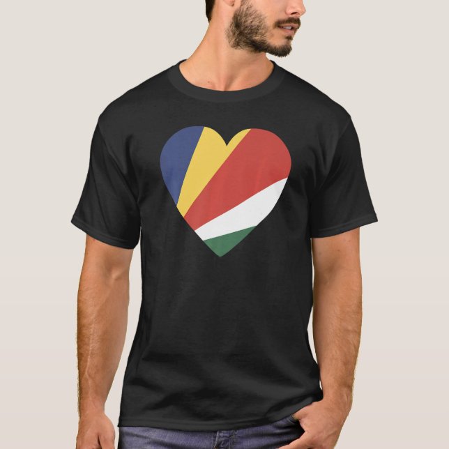 Seychellernas för manar Flagga T Shirt (Framsida)