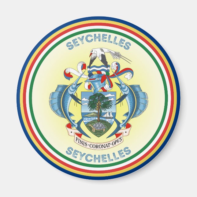 Seychellernas kulturarvssymbol magnet (Framsidan)