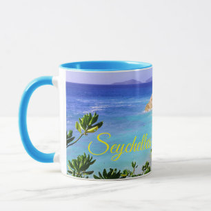 Seychellernas tropiska östrand mugg