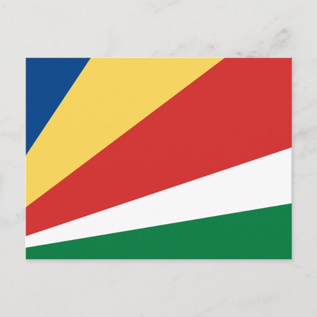 Seychellernas vykort för Flagga (Framsida)