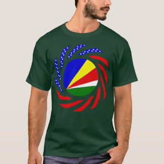 Seychelles American Multinational Patriot Flagga T Shirt