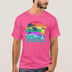 Seychelles Cocktail Handflatan Travel Beach Bungal T Shirt