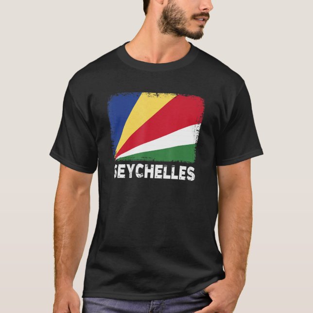 Seychelles Flag  Support Seychellois People Women  T Shirt (Framsida)