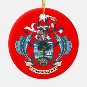 SEYCHELLES*-, prydnad/Seychellerna Ornement Julgransprydnad Keramik