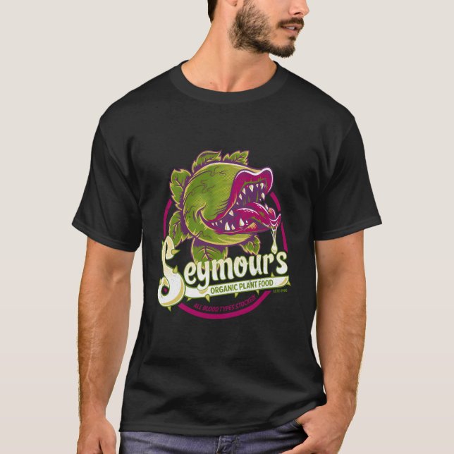 Seymours Plant Food Creepy Spooky Horror Musical T Shirt (Framsida)