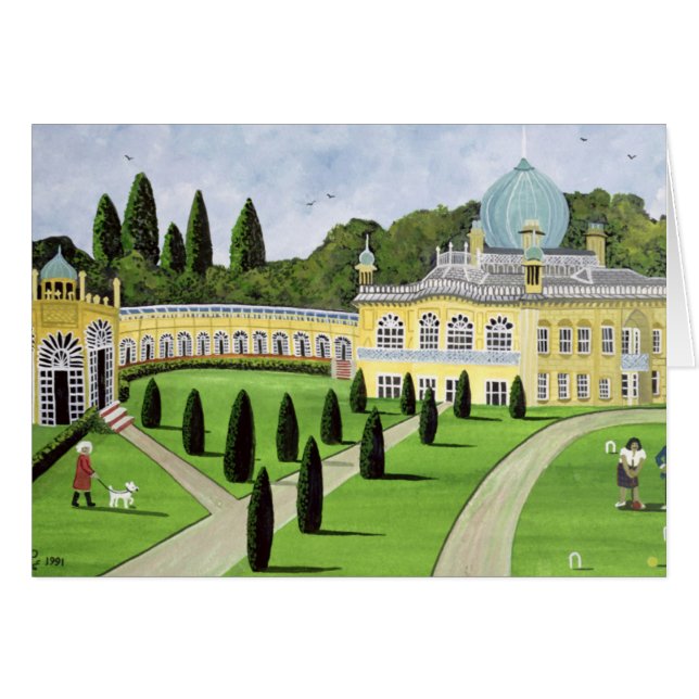 Sezincote Gloucestershire 1991 Hälsningskort (Framsidan Horizontal)