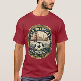 SF 2026 Golden Gate Football-märke T Shirt