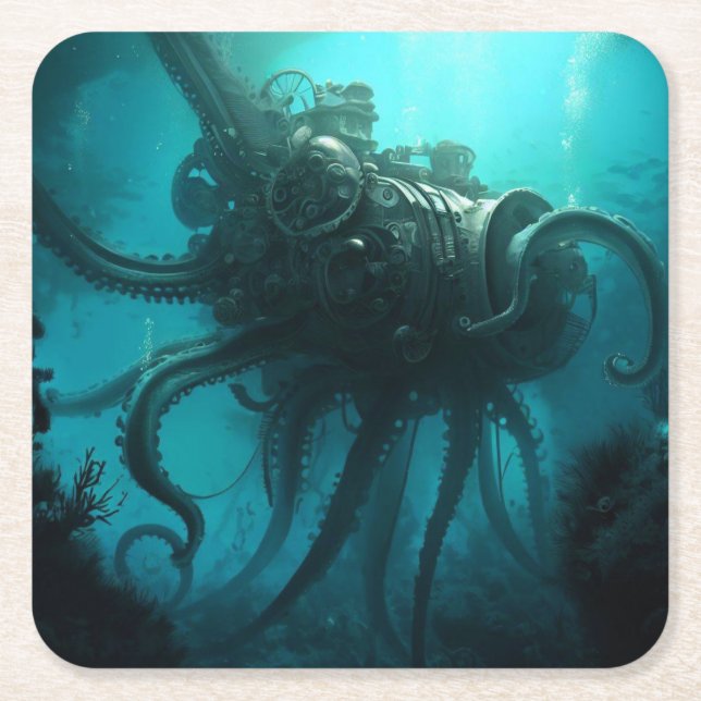 SF - 20 000 Leagues 1 Underlägg Papper Kvadrat (Framsidan)
