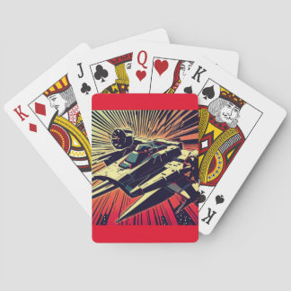 SF Anime Starfighter - Woodcut (1) Casinokort