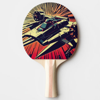 SF Anime Starfighter - Woodcut (1) Pingisracket