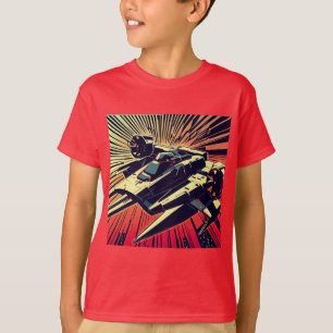 SF - Anime Starfighter Woodcut 1 T Shirt