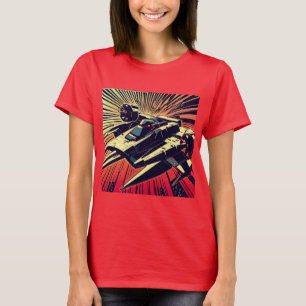 SF - Anime Starfighter Woodcut 1 T Shirt