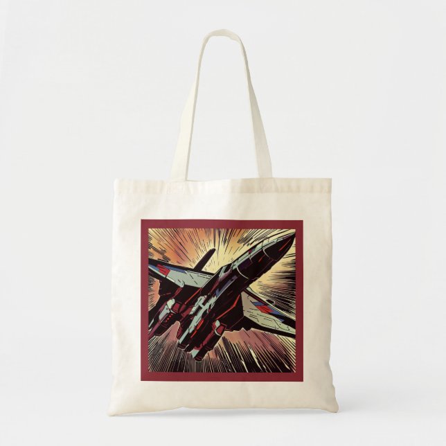 SF - Anime Starfighter Woodcut 2 Tygkasse (Framsidan)