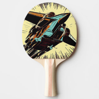 SF Anime Starfighter - Woodcut (3) Pingisracket
