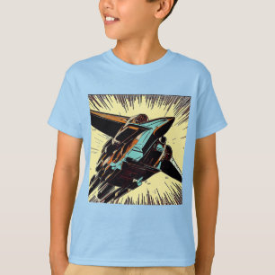 SF - Anime Starfighter Woodcut 3 T Shirt