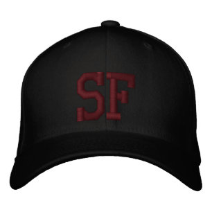 SF-Anpassningsbar Cap - svart och röd Broderad Keps