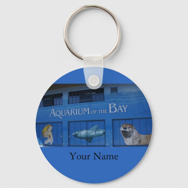 SF Aquarium of the Bay Keychain Nyckelring (Framsida)