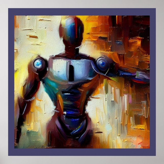 SF - artificiell intelligens Hero 1 Poster (Framsidan)