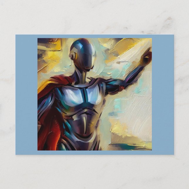 SF - artificiell intelligens Hero 4 Vykort (Framsida)