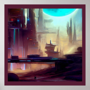 SF City på en konstig planet 3 Poster