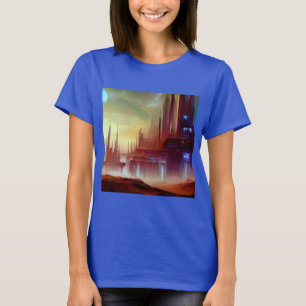 SF City på en märklig planet 1 T Shirt