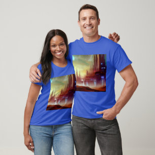 SF City på en märklig planet 1 T Shirt