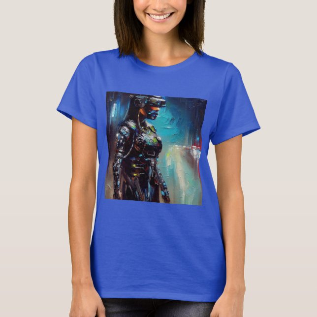 SF - Cyberpunk Hero 2 T Shirt (Framsida)