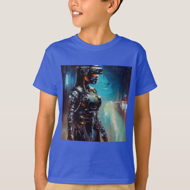 SF - Cyberpunk Hero 2 T Shirt (Framsida)