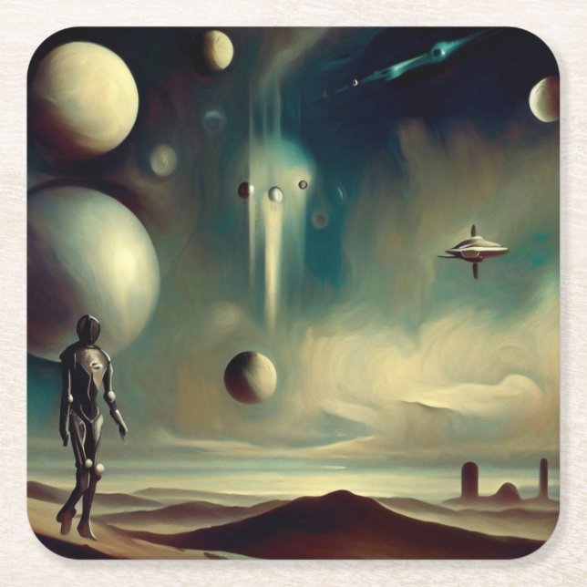 SF Danska mästare 2 Underlägg Papper Kvadrat (Framsidan)