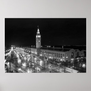 SF Ferry Byggnad Print - stor Poster