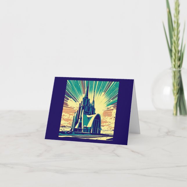 SF Futuristiska Church 3 Kort (Framsida)