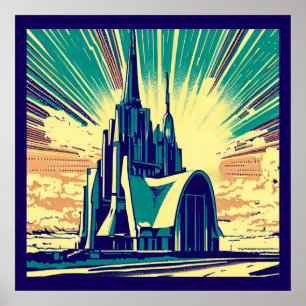 SF Futuristiska Church 3 Poster