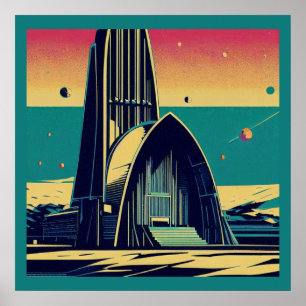 SF Futuristiska Church 3 Poster