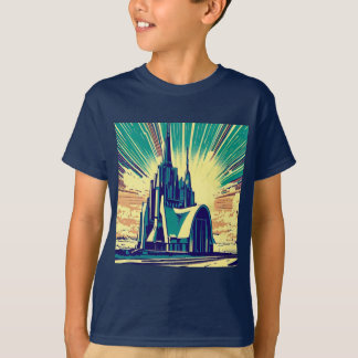 SF Futuristiska Church 3 T Shirt