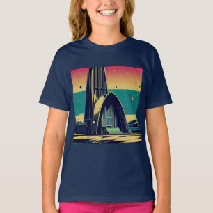 SF Futuristiska Church 3 T Shirt