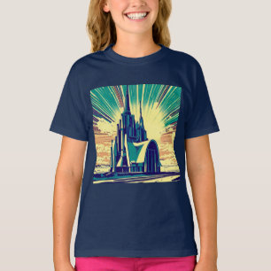 SF Futuristiska Church 3 T Shirt