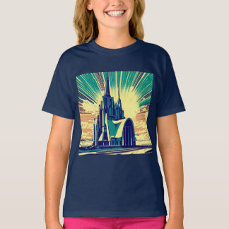 SF Futuristiska Church 3 T Shirt