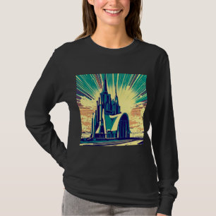 SF Futuristiska Church 3 T Shirt