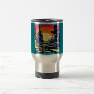 SF Futuristiska City Woodcut 1 Resemugg