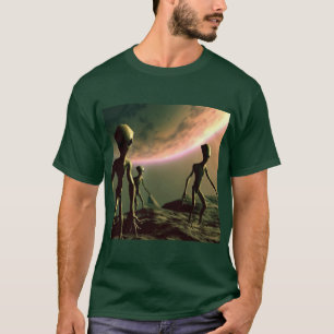 SF Grått Utomjordingar 2 T Shirt