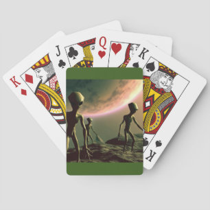 SF Grått-Utomjordingar på Alien Planet (2) Casinokort