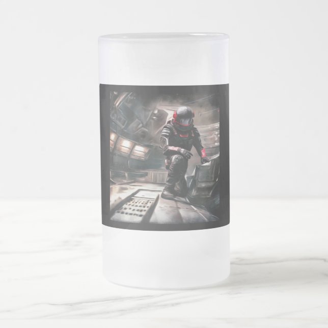 SF Hero Aboard Spacesship 3 Frostat Ölglas (Center)