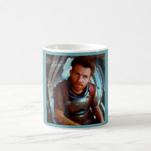 SF Hero Aboard Spacesship 4 Kaffemugg
