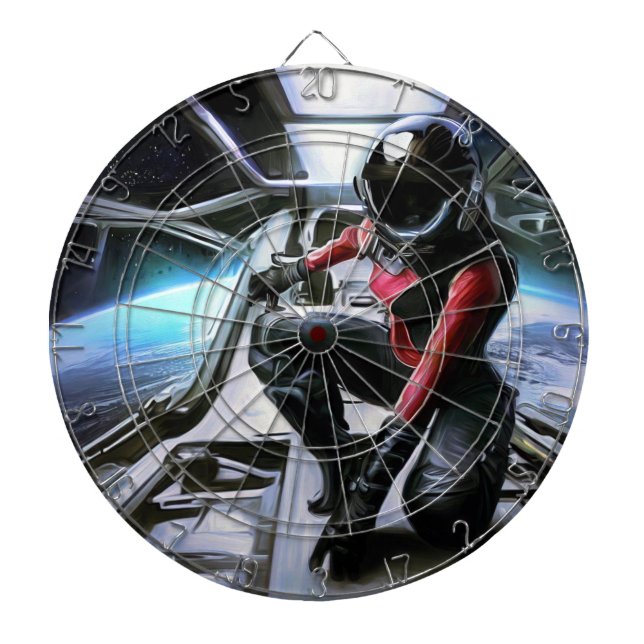 SF Hero in Spaceship (2) Darttavla (Framsidan)
