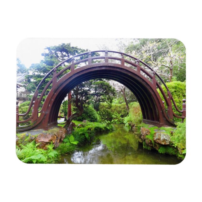 SF Japansk Tea Garden Drum Bridge #2 Magnet (Horisontell)